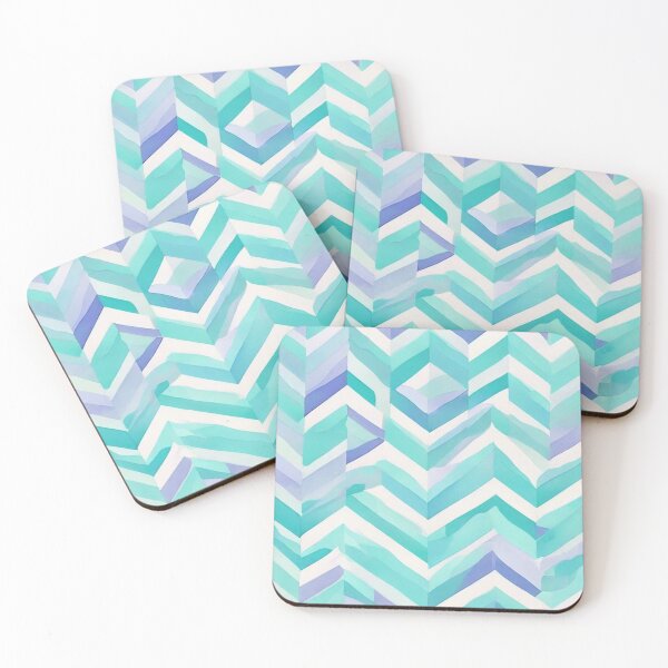 Item preview,  Chevron - Sky Blue Chevron ; Pattern  Herringbone designed and sold by PatternInArt.