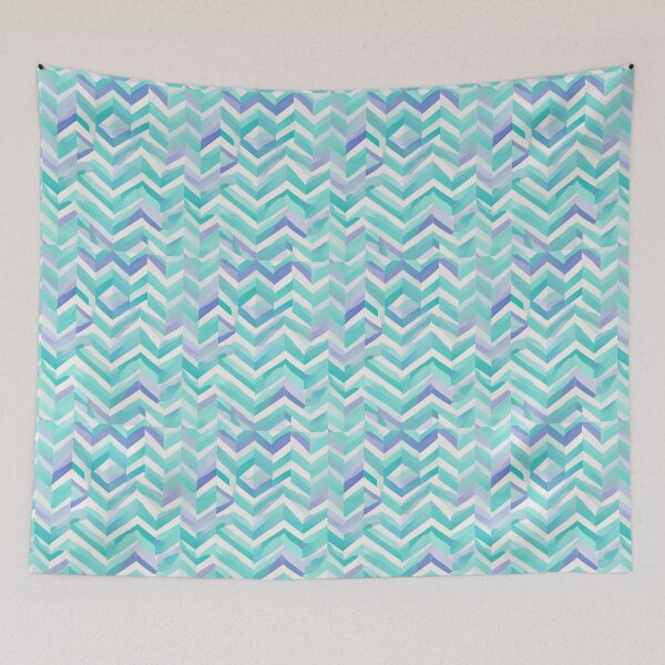 Item preview,  Chevron - Sky Blue Chevron ; Pattern  Herringbone designed and sold by PatternInArt.