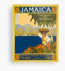 Jamaica The Gem Of The Tropics Vintage Travel Poster 1910 Metal Print