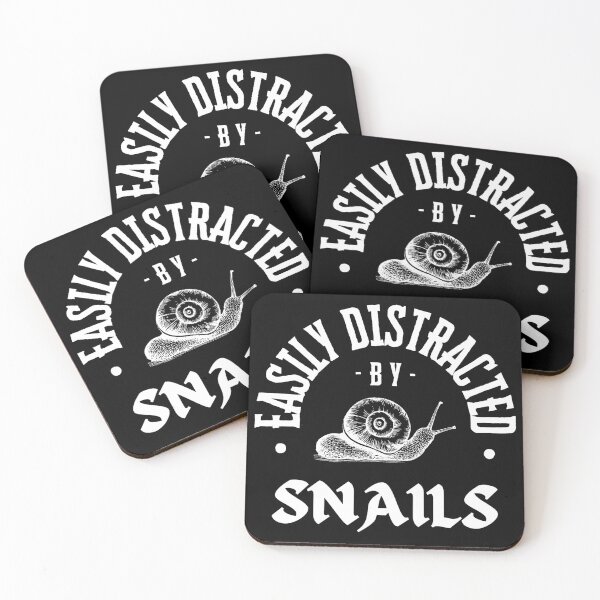 Item preview, Snail - Easily distracted by snails designed and sold by ShopSmart213.