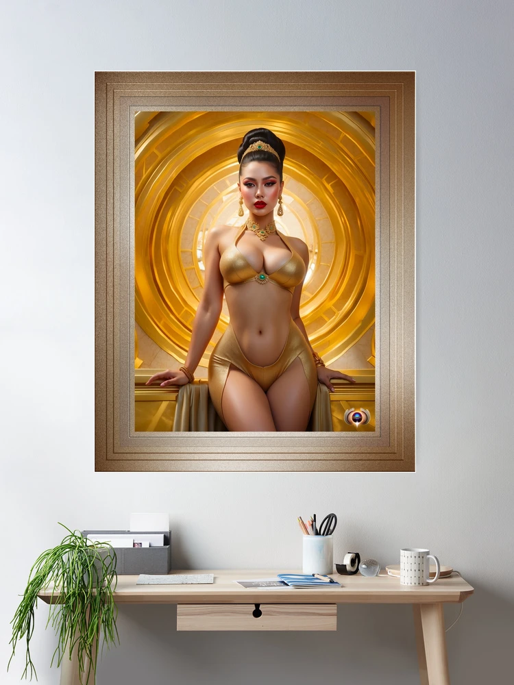 The Dancer Dahlia Cortessa Beautiful AI Concept Art Portrait by Xzendor7 Room Decor Poster Art Print