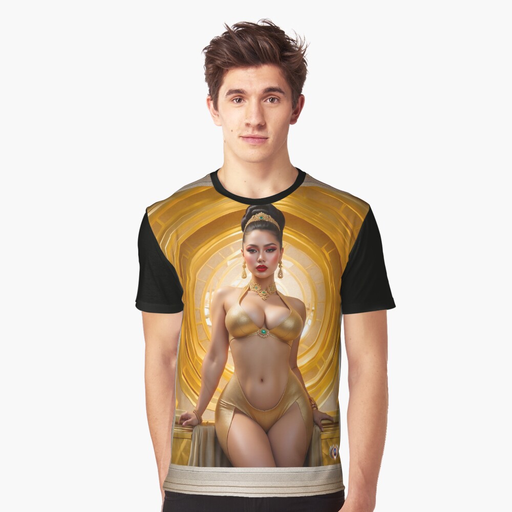 The Dancer Dahlia Cortessa Beautiful AI Concept Art Portrait by Xzendor7 Decorative Graphic T-Shirt Art Print