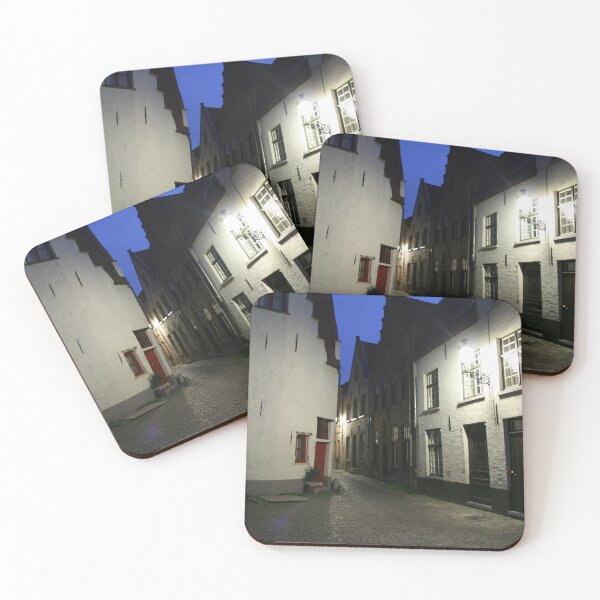 Item preview, Narrow street in Bruges at night designed and sold by Radu POPOVICI.