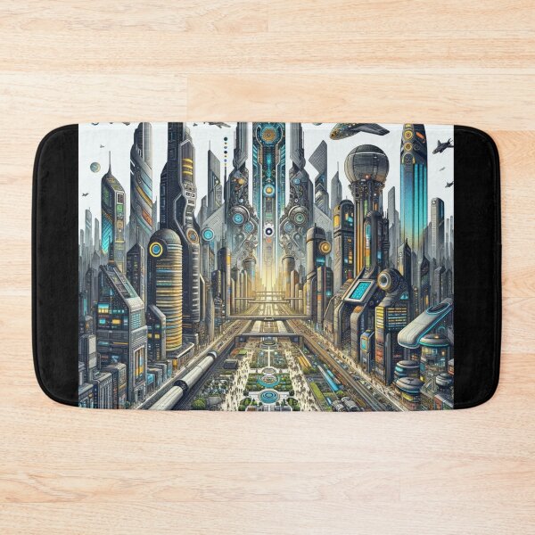 Item preview, Neon Future Metropolis designed and sold by BestArtByArvind.