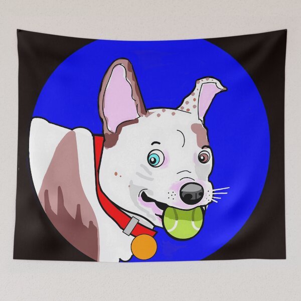 Item preview, CARTOON STAFFORDSHIRE BULL TERRIER PUPPY ROYALBLUE designed and sold by Marni Scofidio Desi9ns.