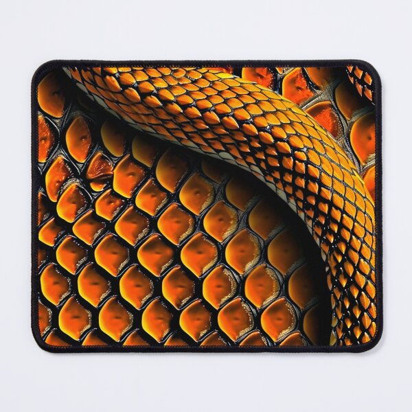 Item preview, Snakeskin Orange Snake Serpent Animal Print Viper Fashion designed and sold by couture-rapture.
