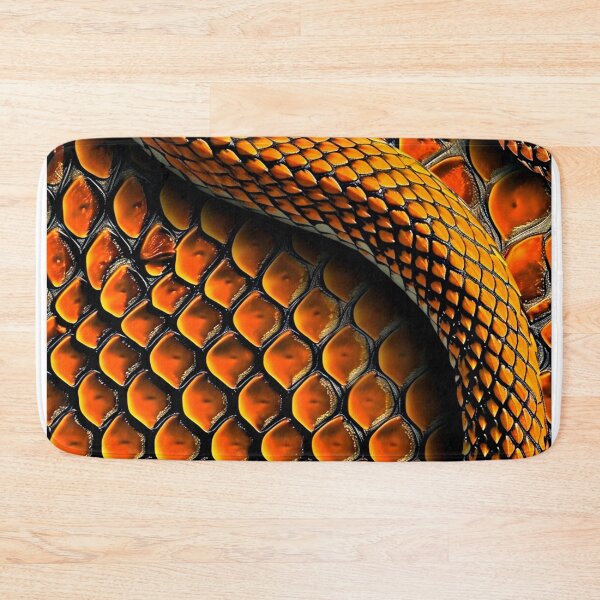 Item preview, Snakeskin Orange Snake Serpent Animal Print Viper Fashion designed and sold by couture-rapture.