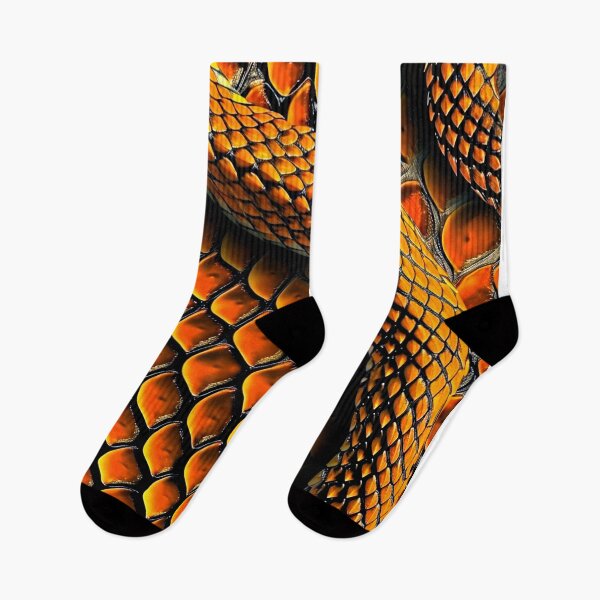 Item preview, Snakeskin Orange Snake Serpent Animal Print Viper Fashion designed and sold by couture-rapture.