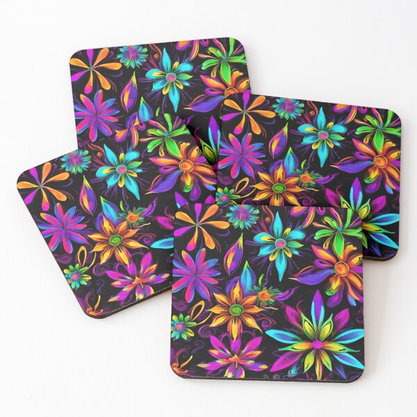 Item preview, Neon Floral Design designed and sold by GPrint001.