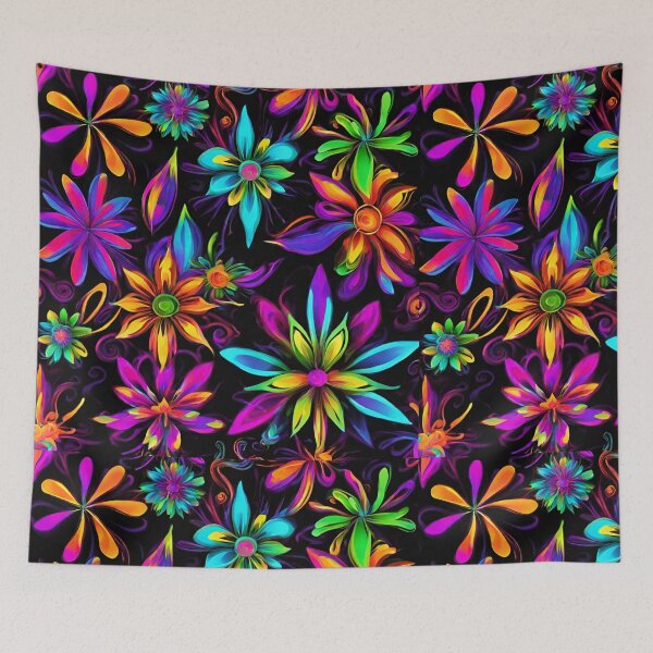Item preview, Neon Floral Design designed and sold by GPrint001.