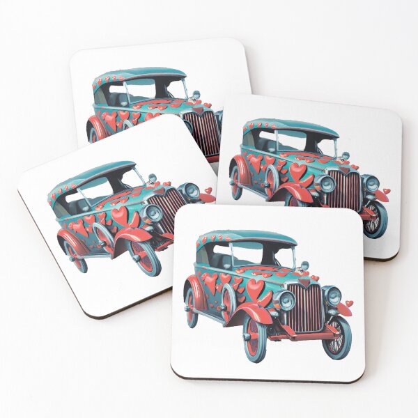 Item preview, Retro car. Hearts designed and sold by MagelliShop.