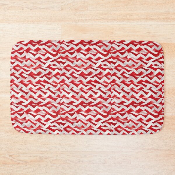 Item preview,  Chevron - Red Wave Chevron Pattern ; Pattern  Herringbone designed and sold by PatternInArt.