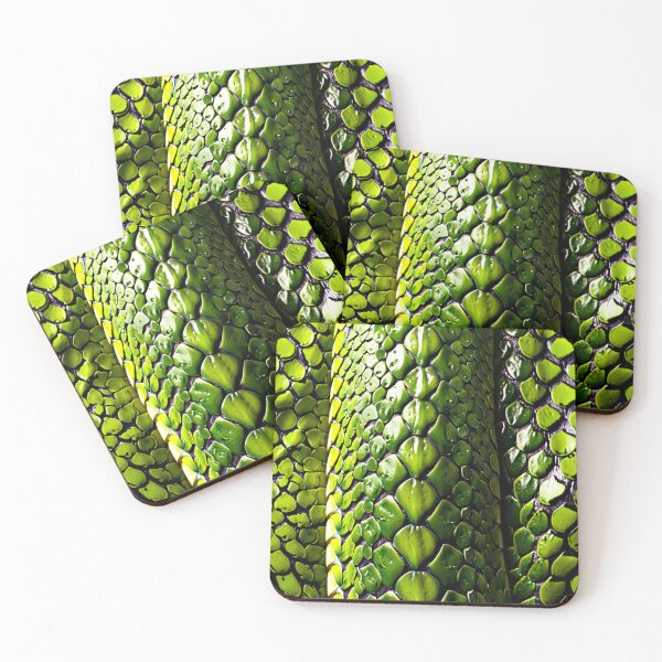Item preview, Snakeskin Green Snake Serpent Animal Print Viper Fashion designed and sold by couture-rapture.