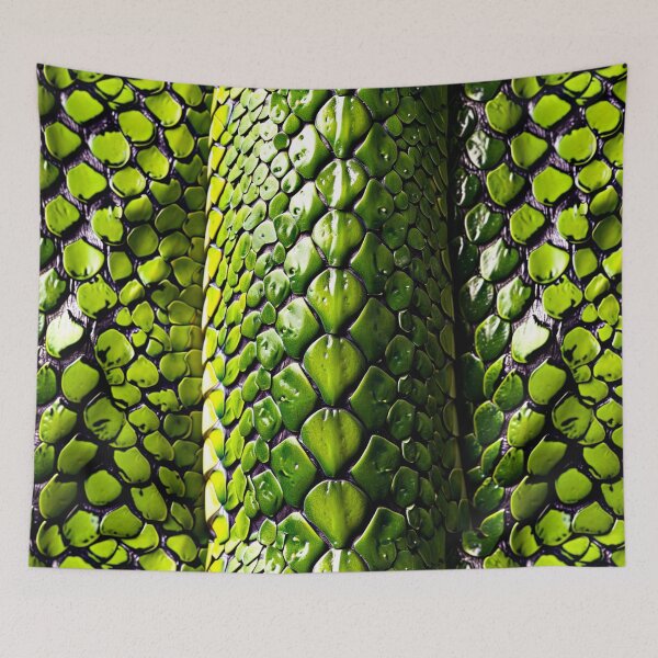 Item preview, Snakeskin Green Snake Serpent Animal Print Viper Fashion designed and sold by couture-rapture.