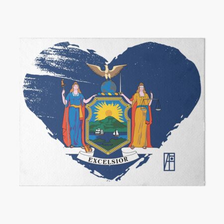 Artikel-Vorschau von US-Bundesstaat - Ich liebe New York - New Yorker Flagge, designt und verkauft von ArtProjectShop.