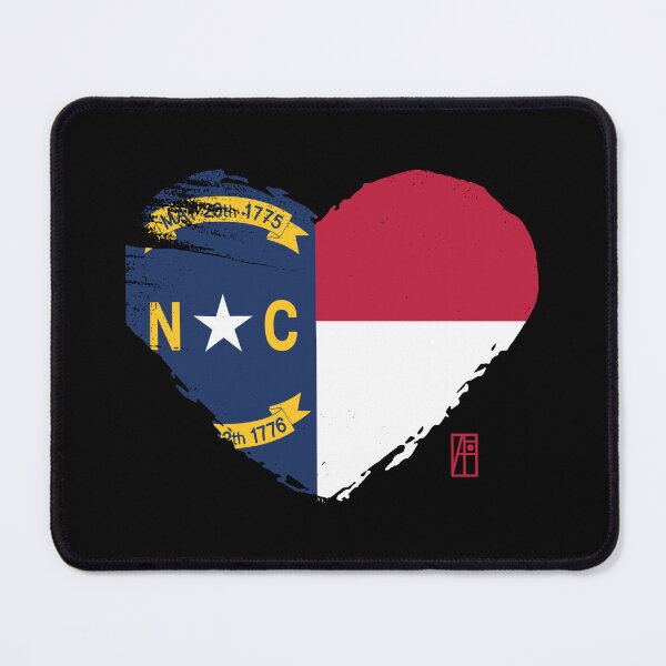 Item preview, U.S. State - I Love North Carolina - North Carolina Flag designed and sold by ArtProjectShop.
