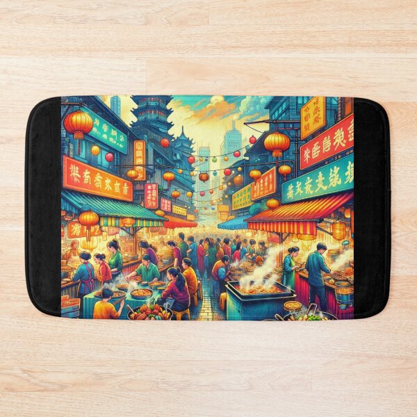 Item preview, Asian Street Food Fiesta designed and sold by BestArtByArvind.