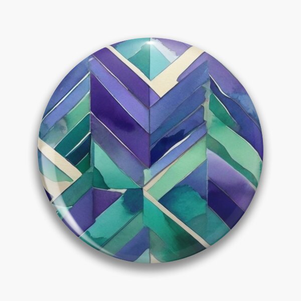Item preview, Chevron - Sky Blue and Navy Blue Chevron ; Pattern  Herringbone designed and sold by PatternInArt.