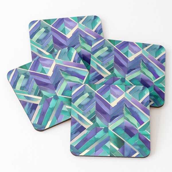Item preview, Chevron - Sky Blue and Navy Blue Chevron ; Pattern  Herringbone designed and sold by PatternInArt.