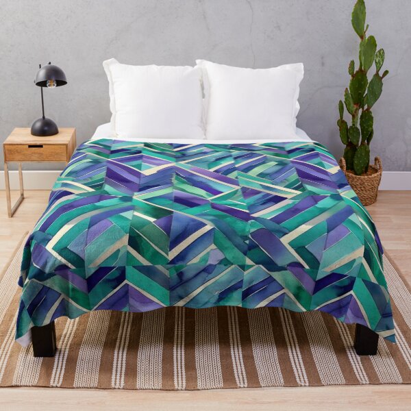 Item preview, Chevron - Sky Blue and Navy Blue Chevron ; Pattern  Herringbone designed and sold by PatternInArt.
