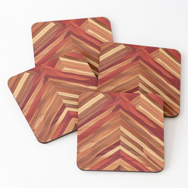 Item preview, Chevron - Brown Wooden Chevron ; Pattern  Herringbone designed and sold by PatternInArt.