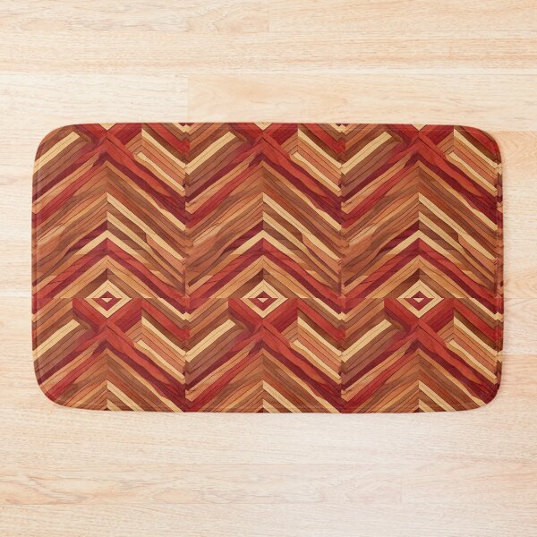 Item preview, Chevron - Brown Wooden Chevron ; Pattern  Herringbone designed and sold by PatternInArt.