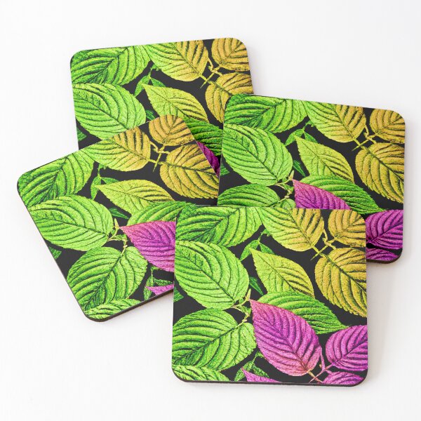 Item preview, Stunning Neon Leaves Pattern designed and sold by Health And Fitness Posts e-Store.