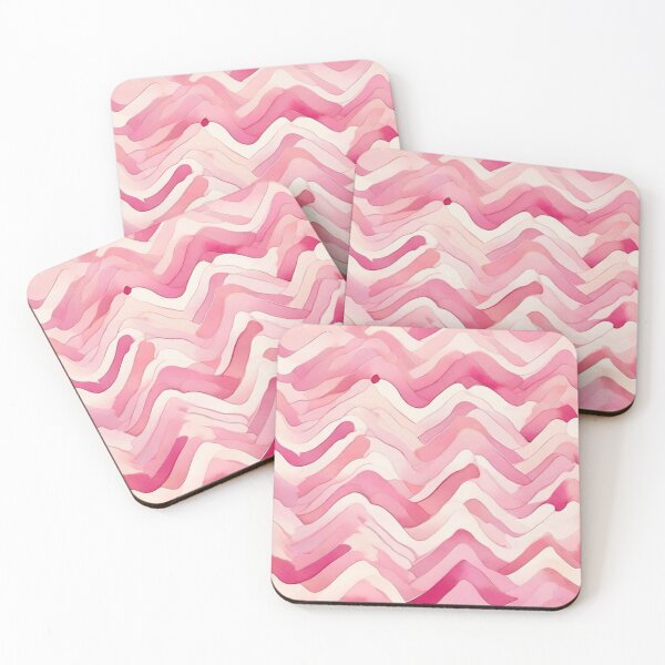 Item preview,  Chevron - Pink Wave Chevron Pattern ; Pattern  Herringbone designed and sold by PatternInArt.