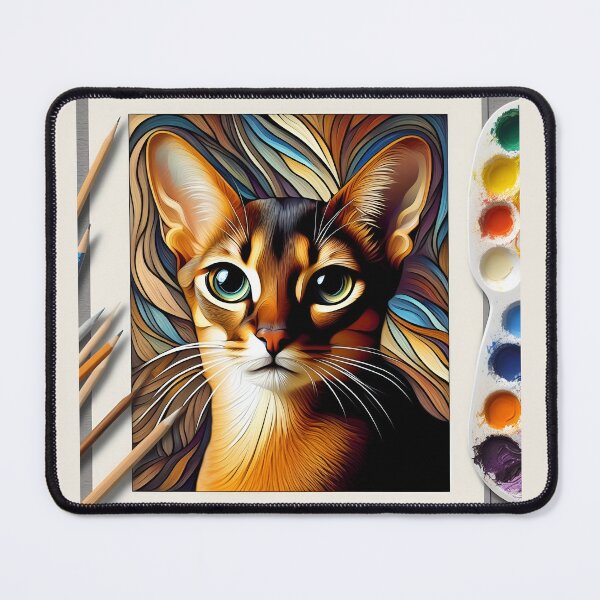 Item preview, Abyssinian Reverie: Artistic Feline Inspiration designed and sold by BastKittyStore.