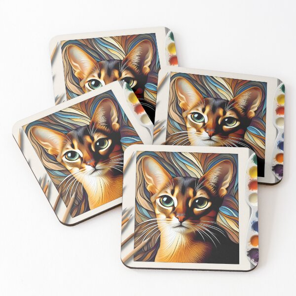 Item preview, Abyssinian Reverie: Artistic Feline Inspiration designed and sold by BastKittyStore.