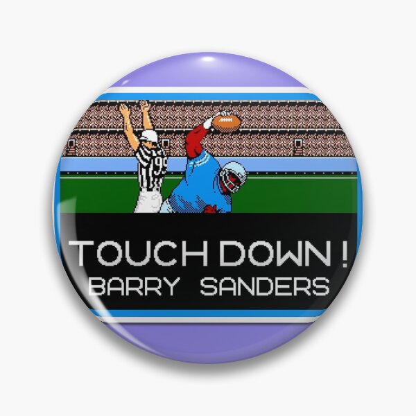 Item preview, Touchdown Barry Sanders Tecmo Bowl designed and sold by barefootmk.