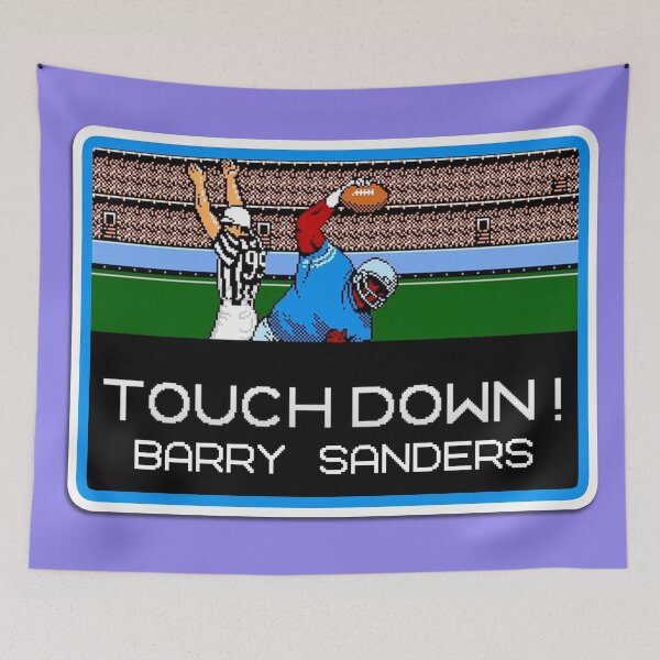 Item preview, Touchdown Barry Sanders Tecmo Bowl designed and sold by barefootmk.