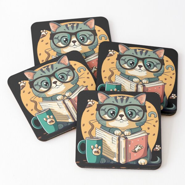 Item preview, Cat With Book Cute Cat Reading Book Funny Gifts For Cat Lovers Funny Gifts For Book Lovers Book Girly designed and sold by MatthewViews.