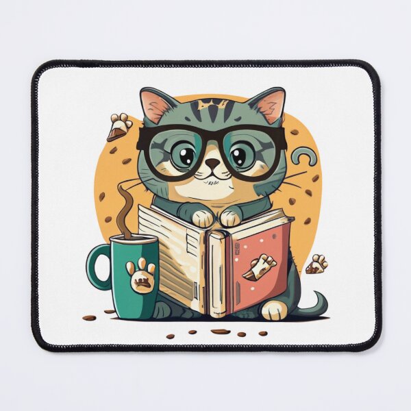 Item preview, Cat With Book Cute Cat Reading Book Funny Gifts For Cat Lovers Funny Gifts For Book Lovers Book Girly designed and sold by MatthewViews.
