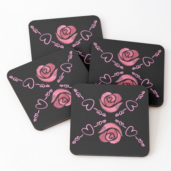 Item preview, Valentines rose pattern with harts. designed and sold by Swingfroglet.