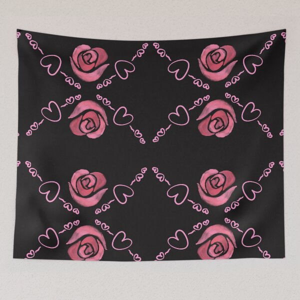 Item preview, Valentines rose pattern with harts. designed and sold by Swingfroglet.