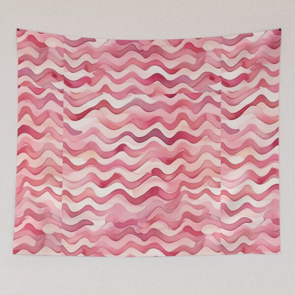 Item preview, Chevron - Pink Wave Chevron; Pattern  Herringbone designed and sold by PatternInArt.