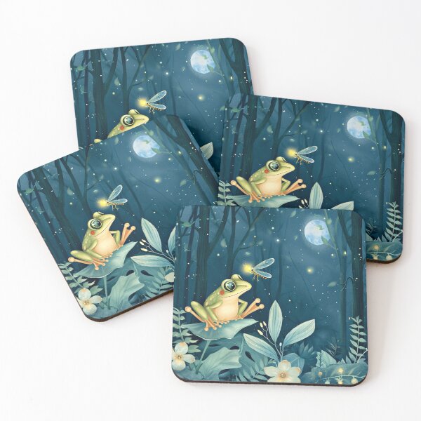 Item preview, Firefly Steed Soars Moonlit Wood Frog Dreams designed and sold by couture-rapture.