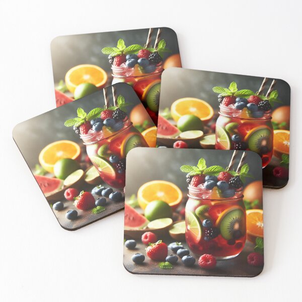 Item preview, Mixed fruits with berries and orange and kiwi designed and sold by neonbubblez3.