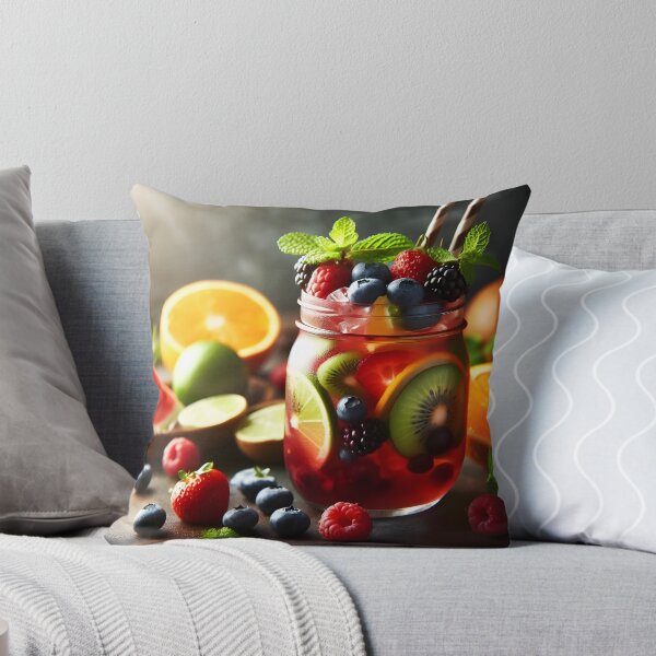 Item preview, Mixed fruits with berries and orange and kiwi designed and sold by neonbubblez3.