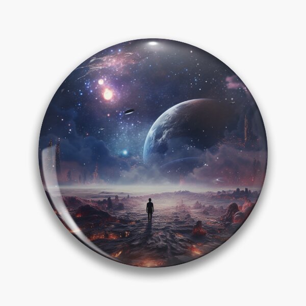 Item preview, Landing in a new galaxy designed and sold by Stickermagician.