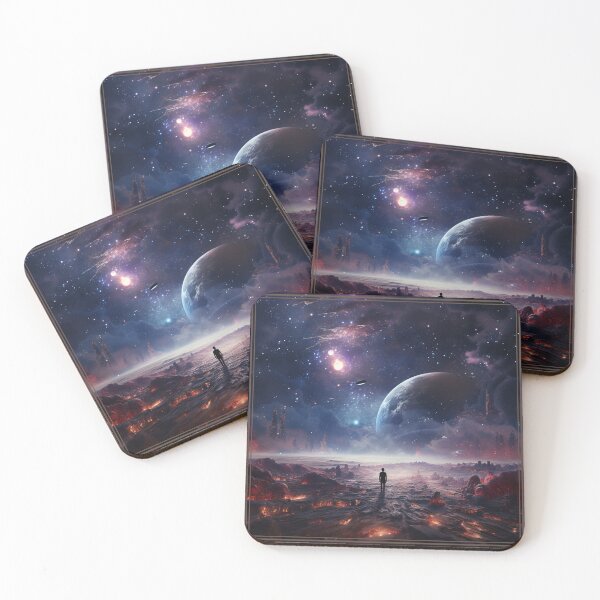 Item preview, Landing in a new galaxy designed and sold by Stickermagician.