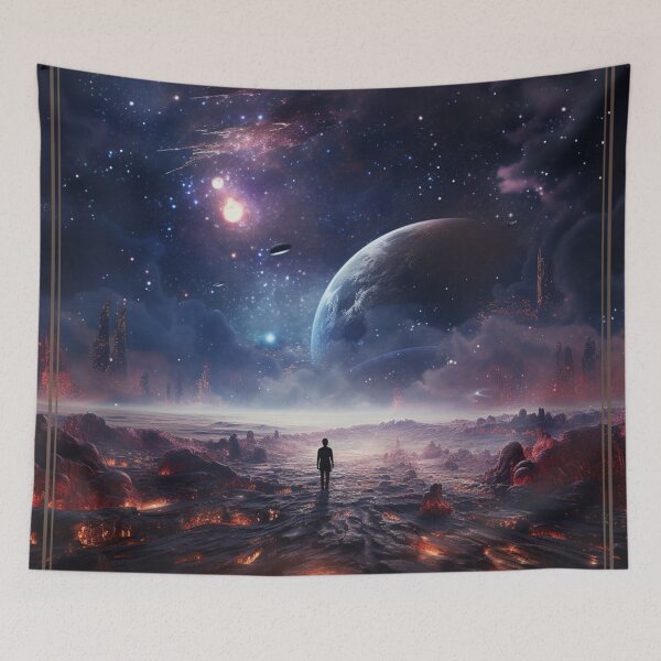 Item preview, Landing in a new galaxy designed and sold by Stickermagician.