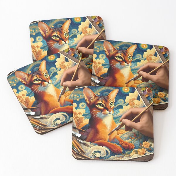 Item preview, Abyssinian Dreams: Artistic Feline Odyssey designed and sold by BastKittyStore.