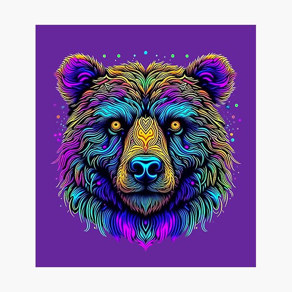 Item preview, Psychedelic Bear designed and sold by DadDrivenDesign.