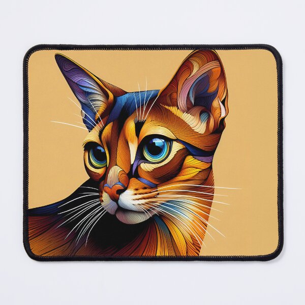 Item preview, Abyssinian Whispers: Artistic Feline Serenity designed and sold by BastKittyStore.