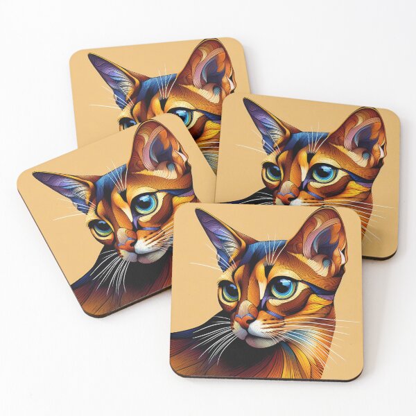 Item preview, Abyssinian Whispers: Artistic Feline Serenity designed and sold by BastKittyStore.