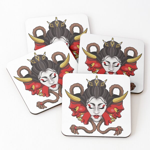 Item preview, Geisha Hannya Masks designed and sold by Xyluxus.