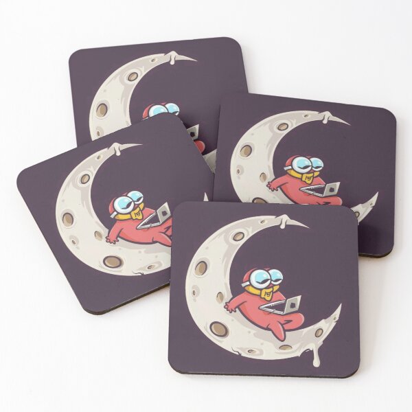 Item preview, Comical character on the moon. designed and sold by KrisDry.