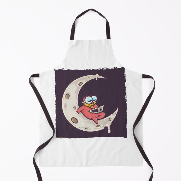 Item preview, Comical character on the moon. designed and sold by KrisDry.